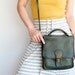 Vintage Leather COACH Purse in Dark Forest Green NO. 0377-044