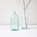 vintage apothecary bottle set / aqua glass bottles no.2