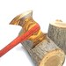 Sale 25% off Padauk and Bocote Petite Durin Hair Axe - Wooden Hair Stick - No 90