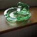 Vaseline Glass Bulldog Ashtray Rare