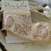 Bird in Cage and Branches Hand Cut SILK Ribbon Ecru