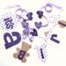Baby shower decorations lavender and purple it's a girl banner by ParkersPrints on Etsy