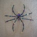 Iridescent Rainbow AB Glass Beaded Spider Halloween Ornament Decoration Suncatcher