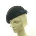 Charcoal Gray Beret for Women - 1940s Vintage Fashion Hat
