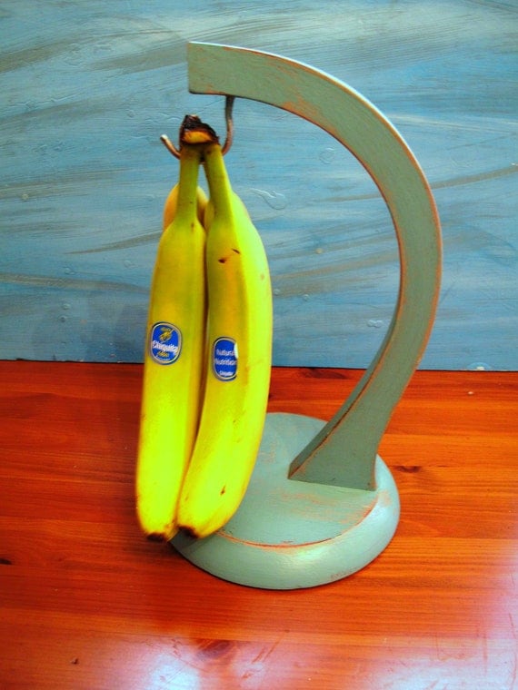 UPcycled Wood Banana Holder by VintageChichibean on Etsy