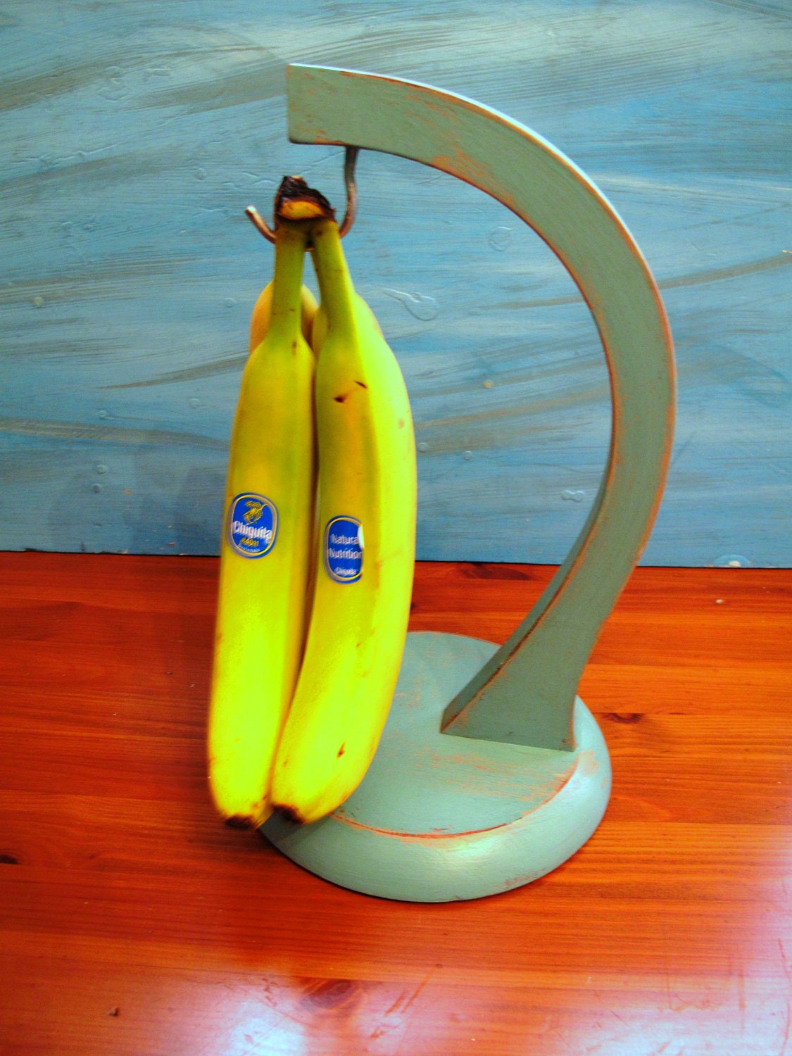UPcycled Wood Banana Holder by VintageChichibean on Etsy
