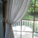 Curtain Panel, Curtain, Window Cover, French Country, Open Cutwork, Shabby Cottage, by mailordervintage on etsy