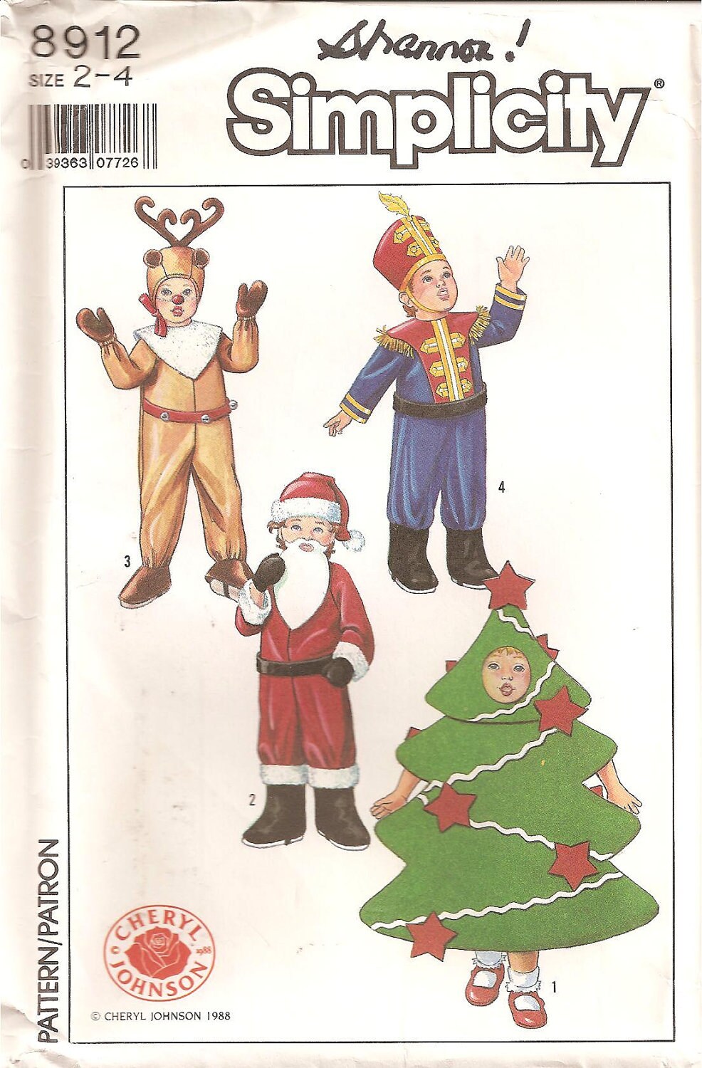 simplicity 8912 christmas costume pattern tree santa simplicity 8912 christmas costume pattern tree santa