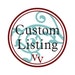 Custom Listing- Custom sized flame