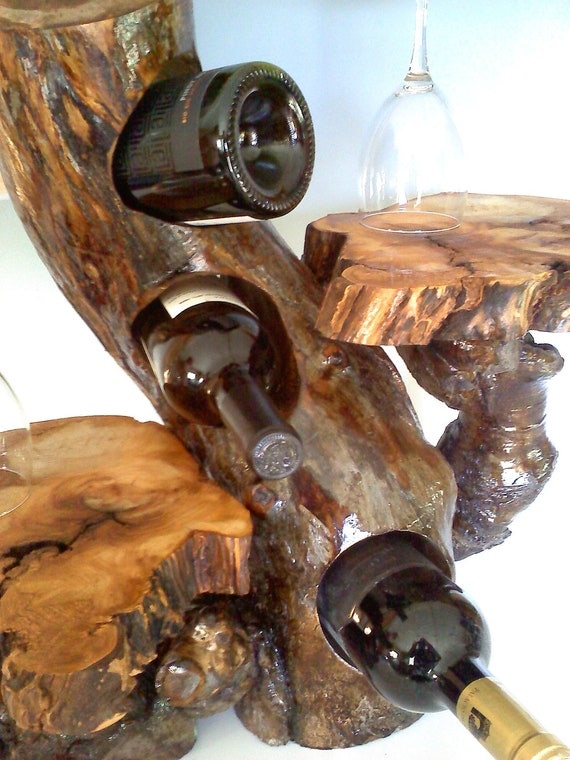 Decorative Wine Rack in Twisted aspen