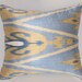 blue, brown, ikat pillow cover, 18x18, last one