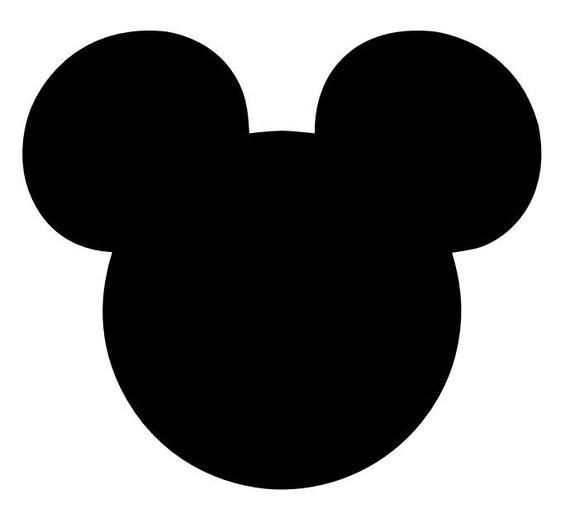 Items similar to Mickey Mouse Silhouette Head Vinyl Decal YOUR COLOR
