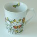 Vintage Otagiri Butterfly Mug Cup. Ivory Stone.
