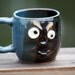 Coffee Cup, Black and Blue