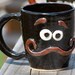 Mustache Mug, Coffee Mug, Red Head