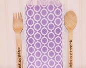 Silverware Bags, 20 LILAC MOD CIRCLE Silverware Cutlery Bags, Paper Bags, Party Favors, Table Setting, Buffet Bags, Easter, Table Top Il_170x135