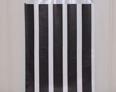 20 Black Vertical Stripe Party Favor Treat Bags, Wedding Favors, Candy Bag, Party Treat Bags, Popcorn Snack Paper Bags, Halloween Party Fun Il_170x135