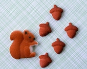 Squirrel and Acorn Edible Sugar Decorations for Cupcakes and Cakes (12) Il_170x135