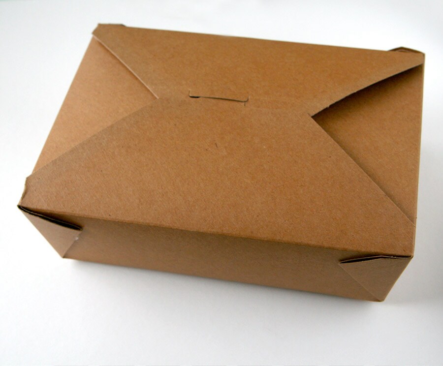 Large Kraft Take Out Box 81/2 x 61/4 x 21/2