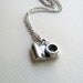 Silver camera charm necklace on delicate sterling silver plated chain