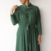 Vintage Emerald Dolman Triangle Dress