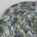 Olive Navy Gold Round Coiled Mat or Trivet by PrairieThreads