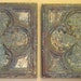ALL 4 Antique Ceiling Tin Tiles. Framed & Ready to Hang. Each tile is 11 1/2" square. Original Paint-- FANTASTIC Robin's egg BLUE.