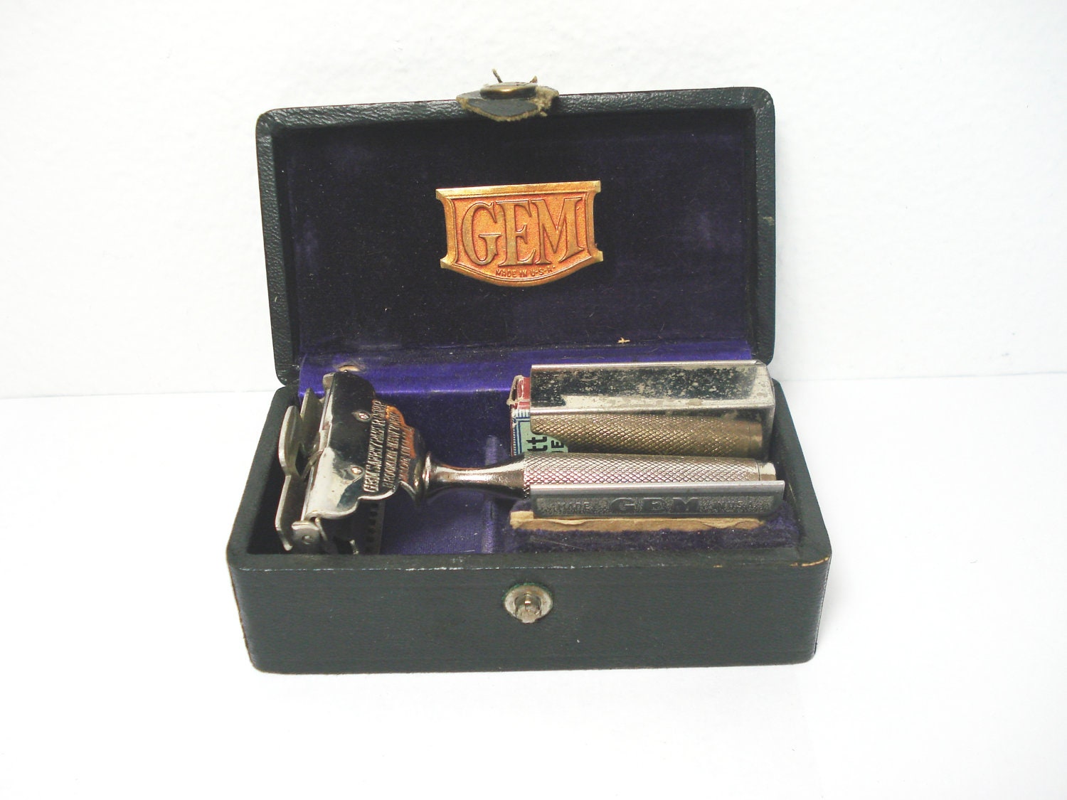 1912 Gem Damaskeene Safety Razor Box Set by LuxMeaChristus