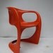 vintage Orange Alexander Begge Casalino Arm chair Kartell Nelson Panton