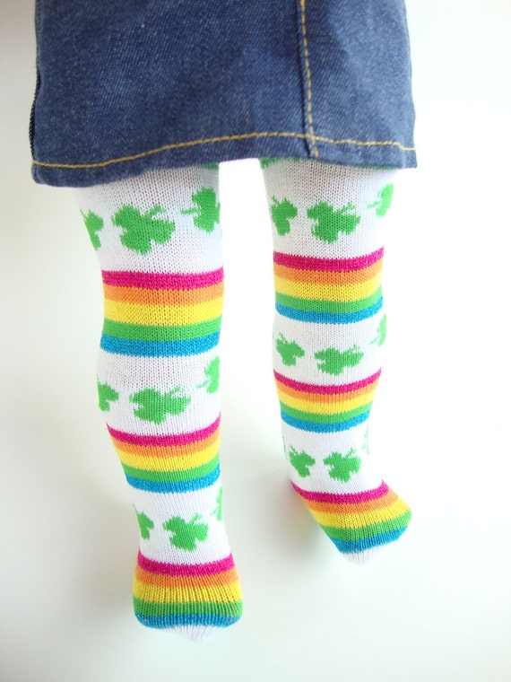 Lucky Rainbow Socks for American Girl dolls