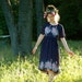 S A L E....... 70s Bohemian Dress... Floral Folk Dress... Boho Dress... BOUQUETS (m)