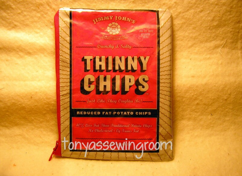 Jimmy John's Thinny Chips Bag Coin Purse Make up Purse