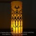 Halloween candle holder lantern Gothic fence design