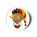 Pinocchio Brooch, Vintage pin from Soviet Union Russia