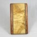 Business Card Case Box Elder Burl with Afzelia Burl