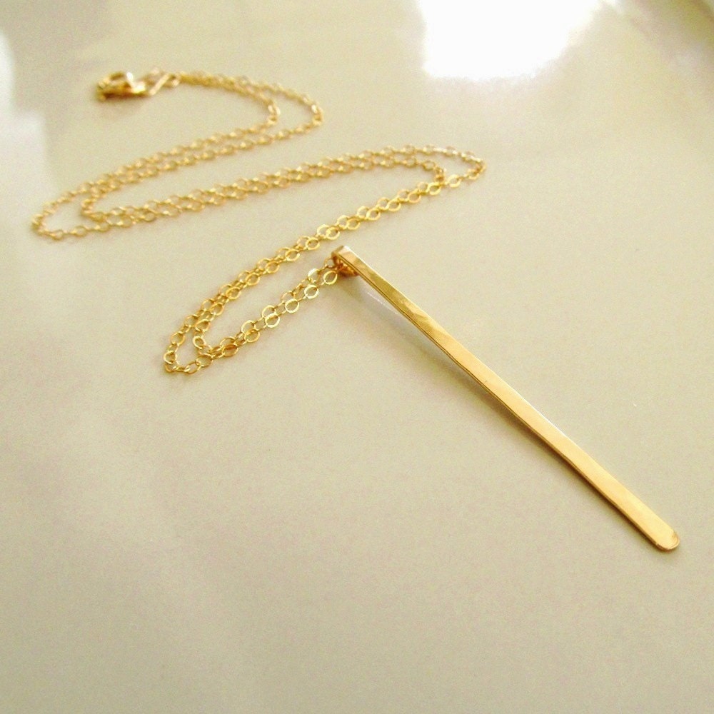 Gold Bar Necklace For Women Long gold bar necklace,