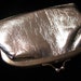 Vintage 60s Gimbel Accessories Silver Metallic Change Purse with Secret Pocket
