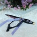 Black Athame, shabby Chic witch blade,purple flowers