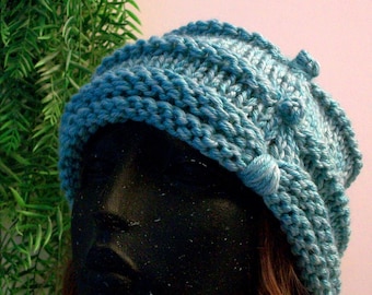 HAT WOMEN KNITTED Bulky Chunky Cloche Women Clothing Hat Accessory Beanie Headwarmer