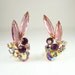 Vintage Juliana Earrings Rhinestone Navette Jewelry