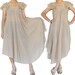 SALE 30% off - Cream Long maxi Dress L to 2XL