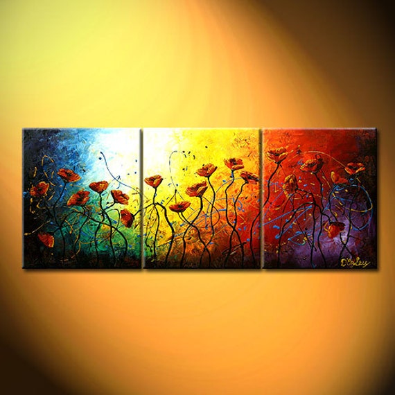 Items similar to D'Oyley Huge Original Paintings contemporary modern ...