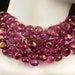 Pink Quartz Onion Briolettes, Mystic Pink Quartz, Candy Kiss Briolettes, Rose Pink, Deep Pink - 10 Briolettes