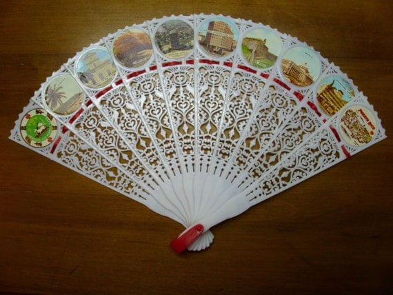 Vintage Souvenir Fan From Puerto Rico