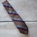 1980s Rooster tie brown purple red