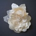 STORE CLOSING Clara Bridal Hair Clip Ivory - Rustic Bridal Fascinator Peony Satin Flowers Handmade Wedding