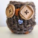 Hand Knit Love Owl