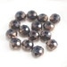 4x6mm Metallic Chocolate Faceted Crystal Rondelle Beads (25)