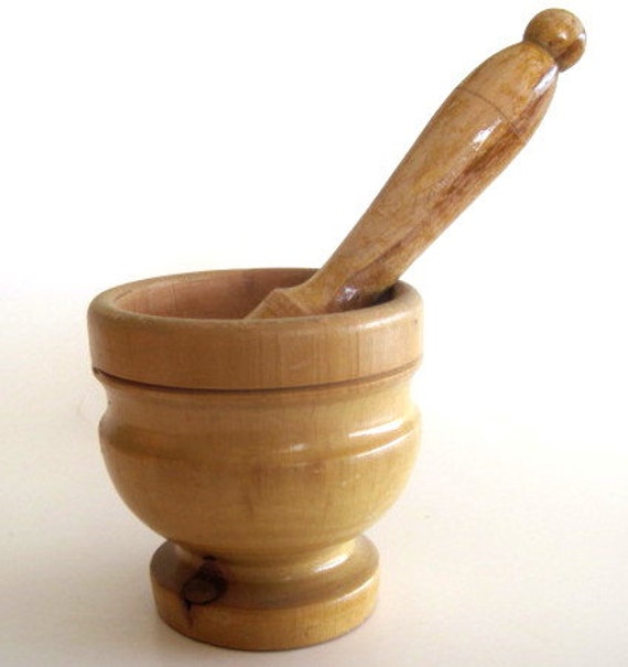 Vintage Mortar and Pestle by fatcatvintage on Etsy