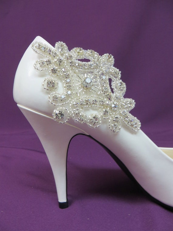 Bride's Shoe Clips Rhinestone Shoe Clips Bridal Shoe